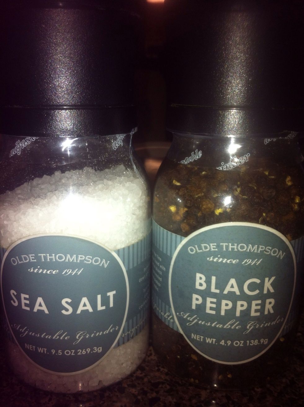 Add salt and pepper