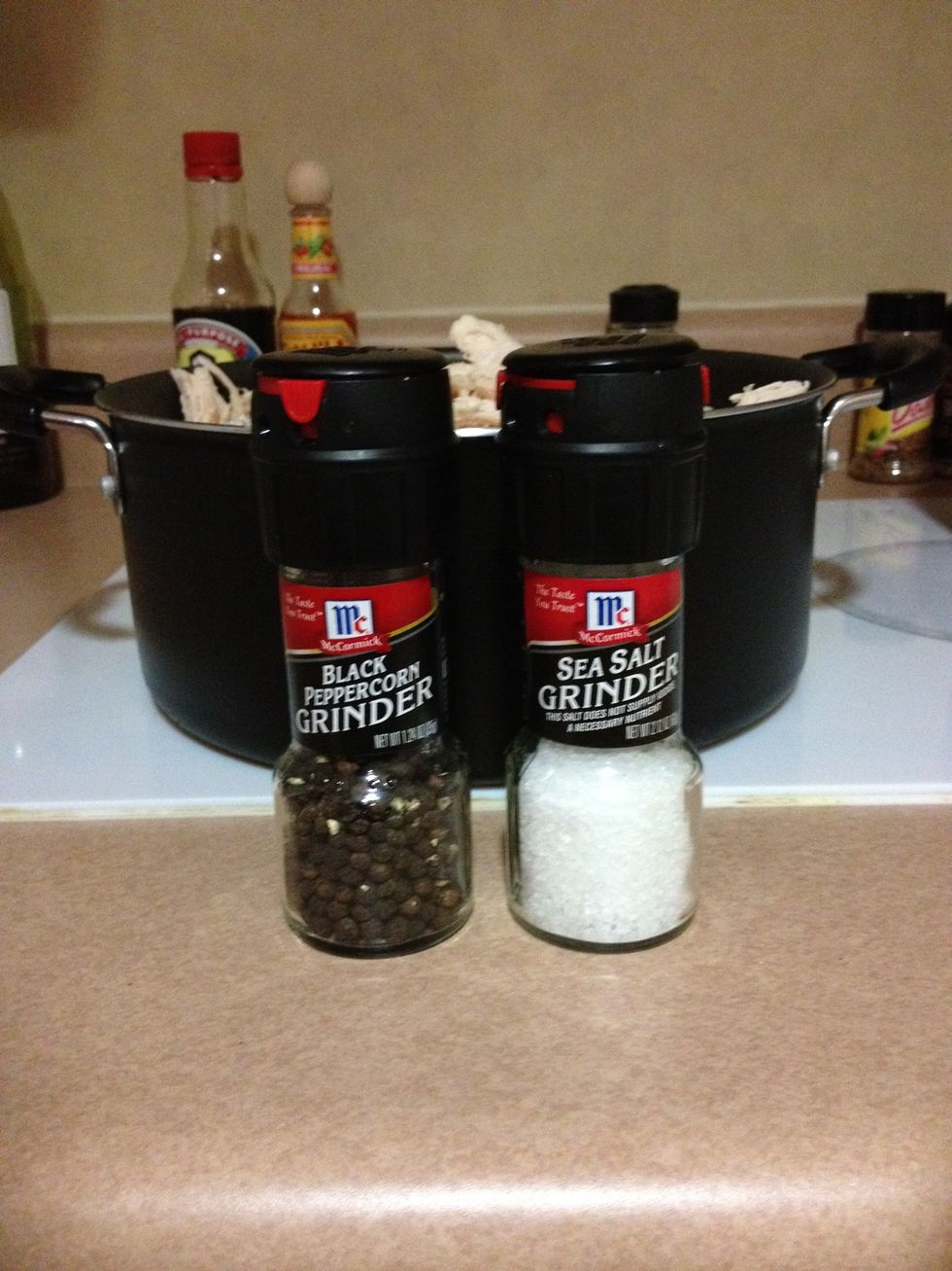 Add salt and pepper.
