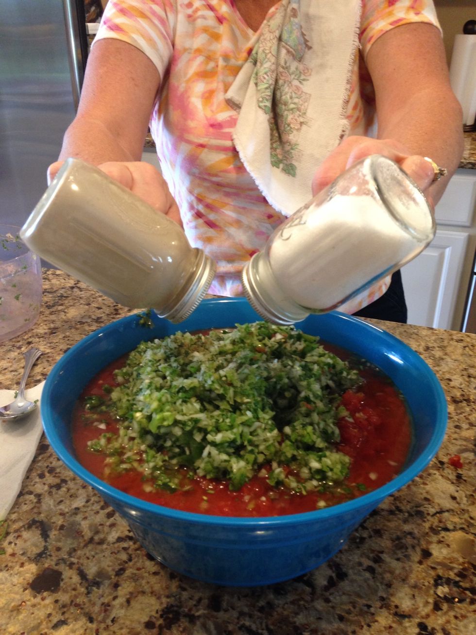 Add salt & pepper to taste.