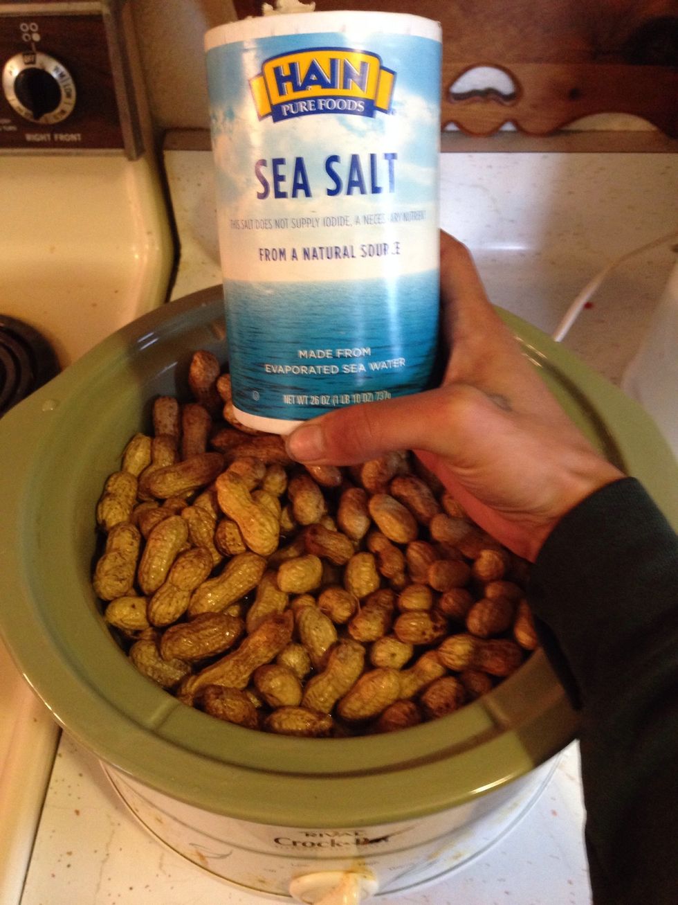 Add salt to taste...1/4 cup I started with...