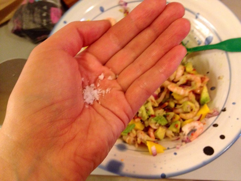 Add salt to your liking..