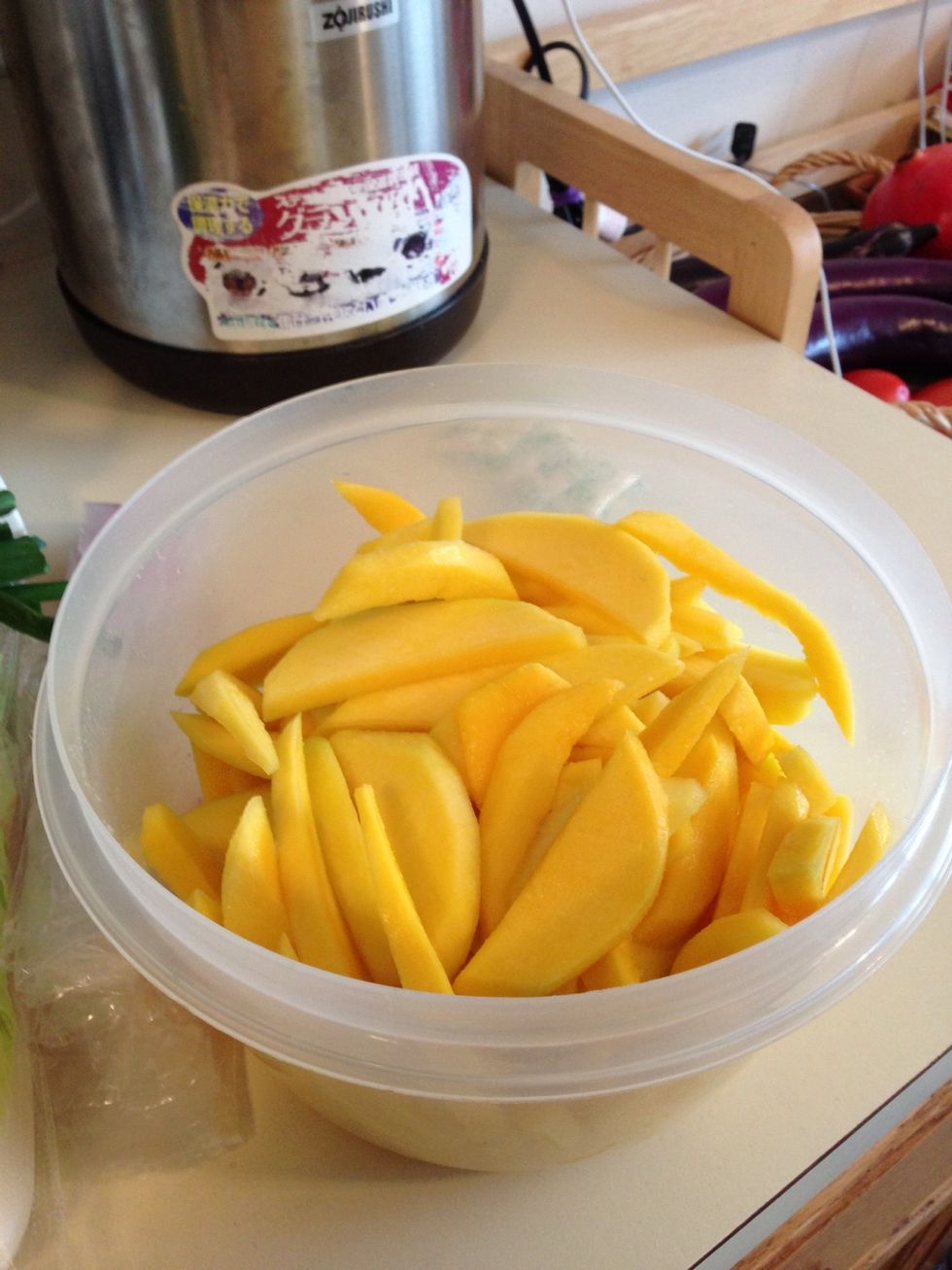 Add salt, toss, and season for approximately 2 hours.