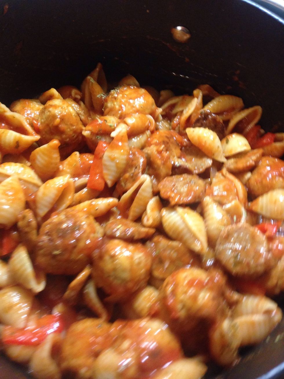 Add sauce and a teaspoon of sugar for a bit of sweetness \ud83d\ude09