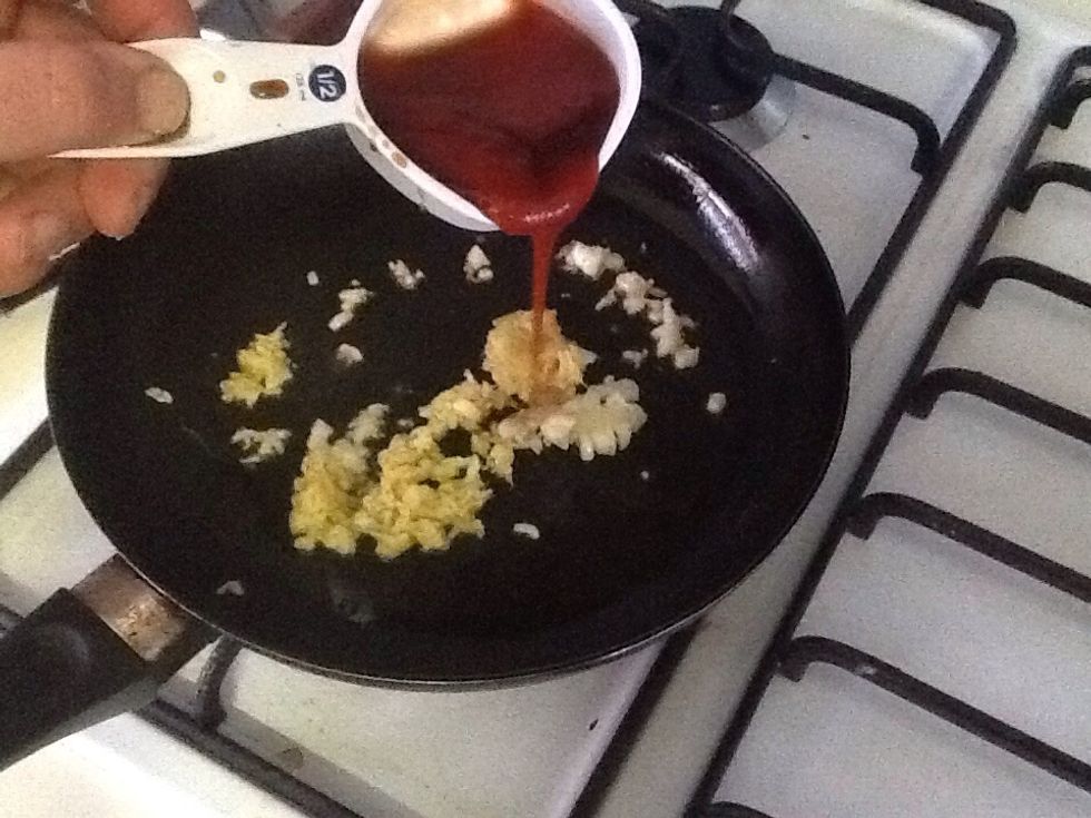 Add sauces and simmer for 5 minutes to reduce.