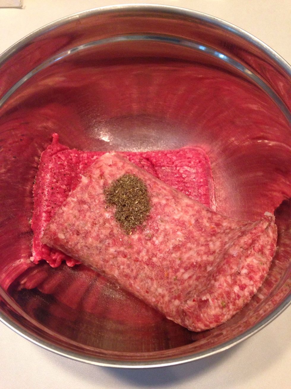 Add sausage and sage.