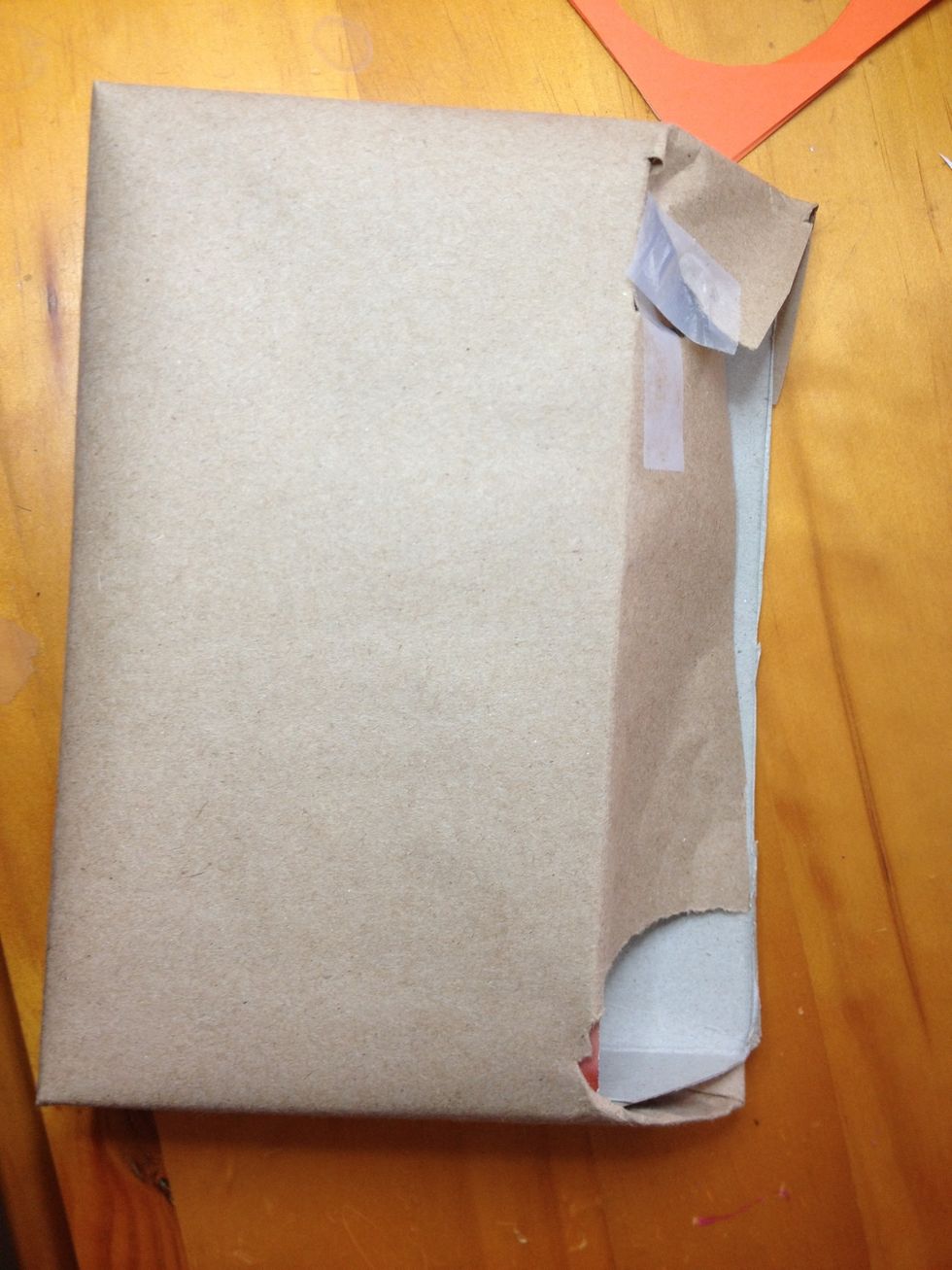 Add scrapbook paper, wrapping paper, etc. and wrap the box. This step is optional.