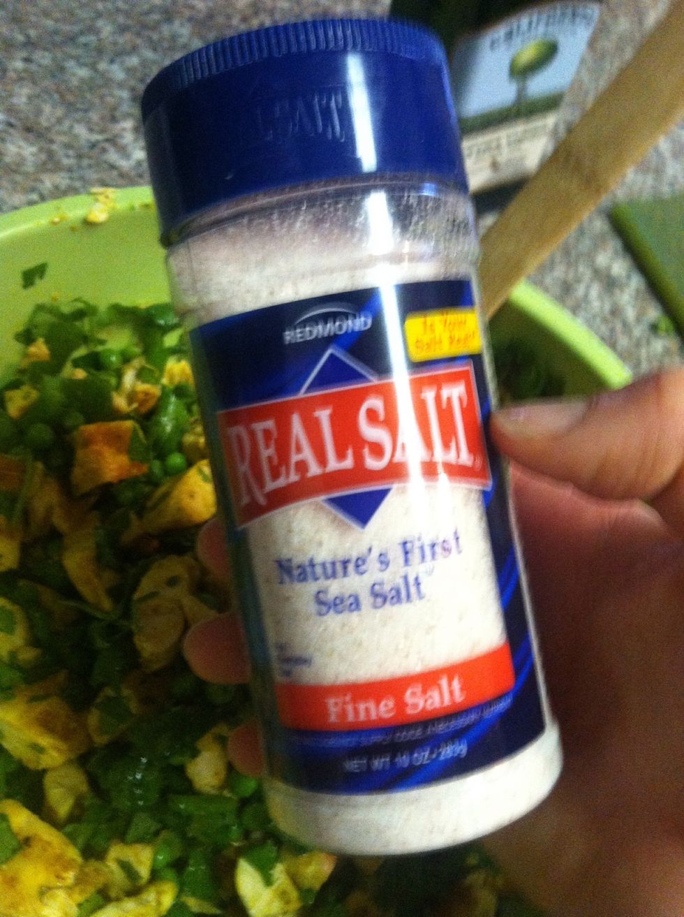 Add sea salt to taste. I prefer a high quality sea salt with lots of minerals. Health benifits!
