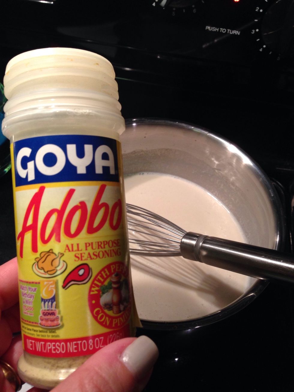 Add seasoned salt (this is my personal favorite that I use regularly).