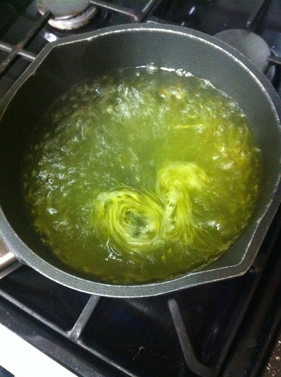 Add seasoning or stock (choice)