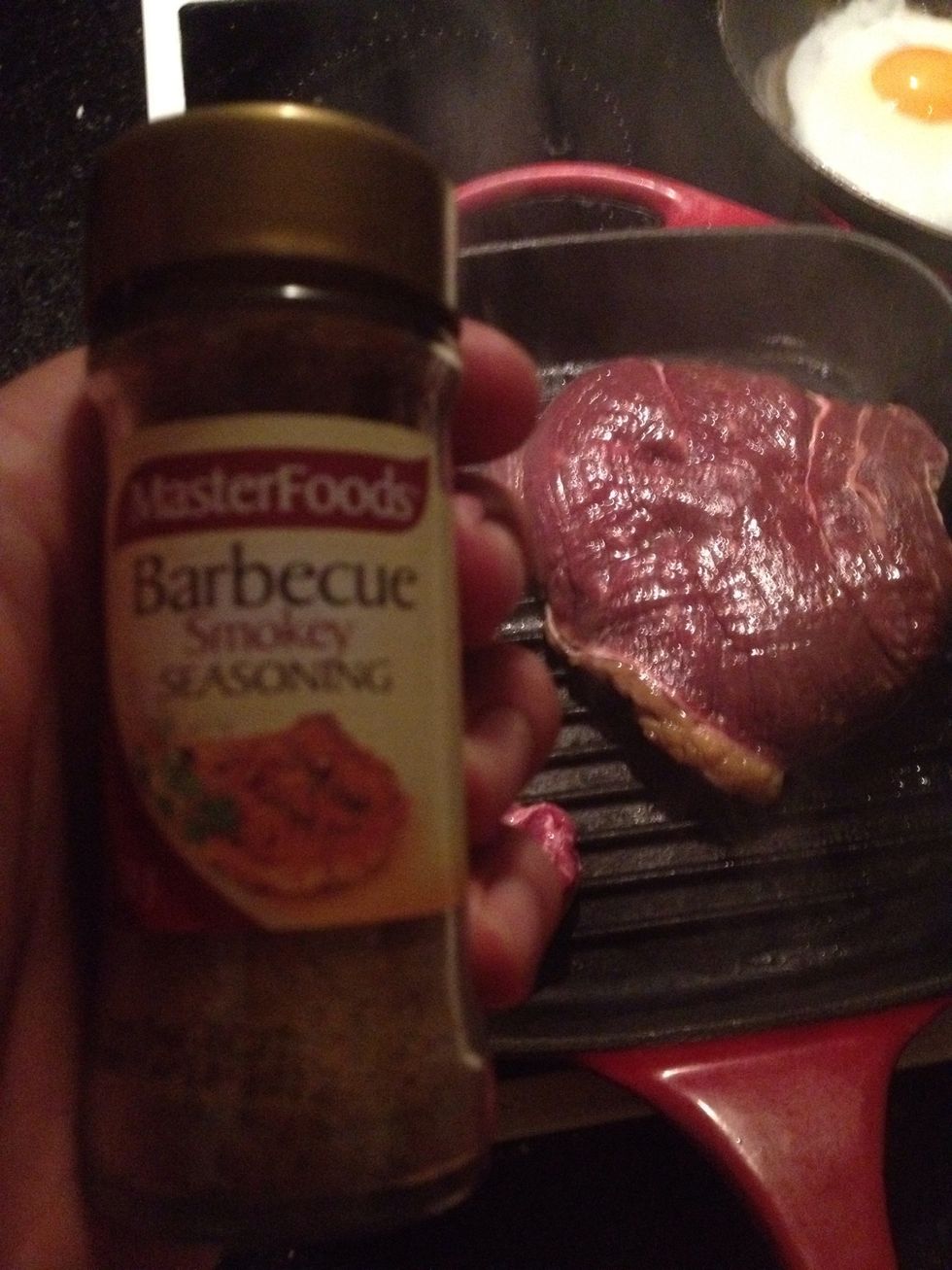 Add seasoning to your steak