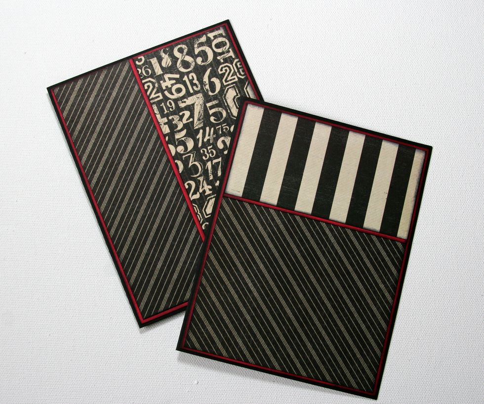 Add second pattern layer with a red border.