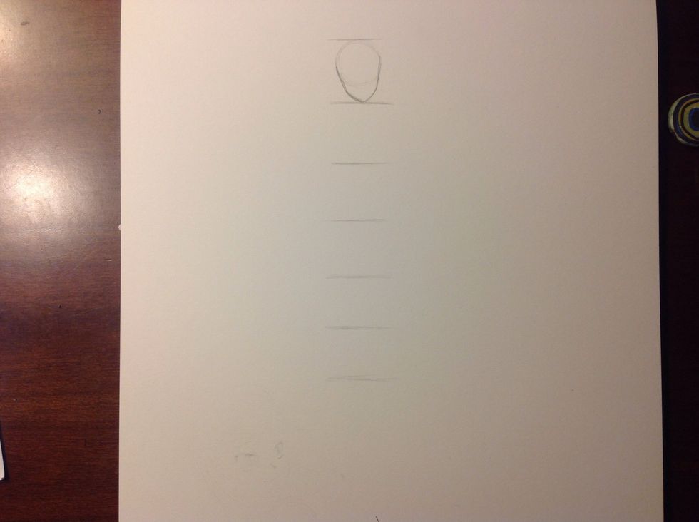 Add seven lines about the size of the head.