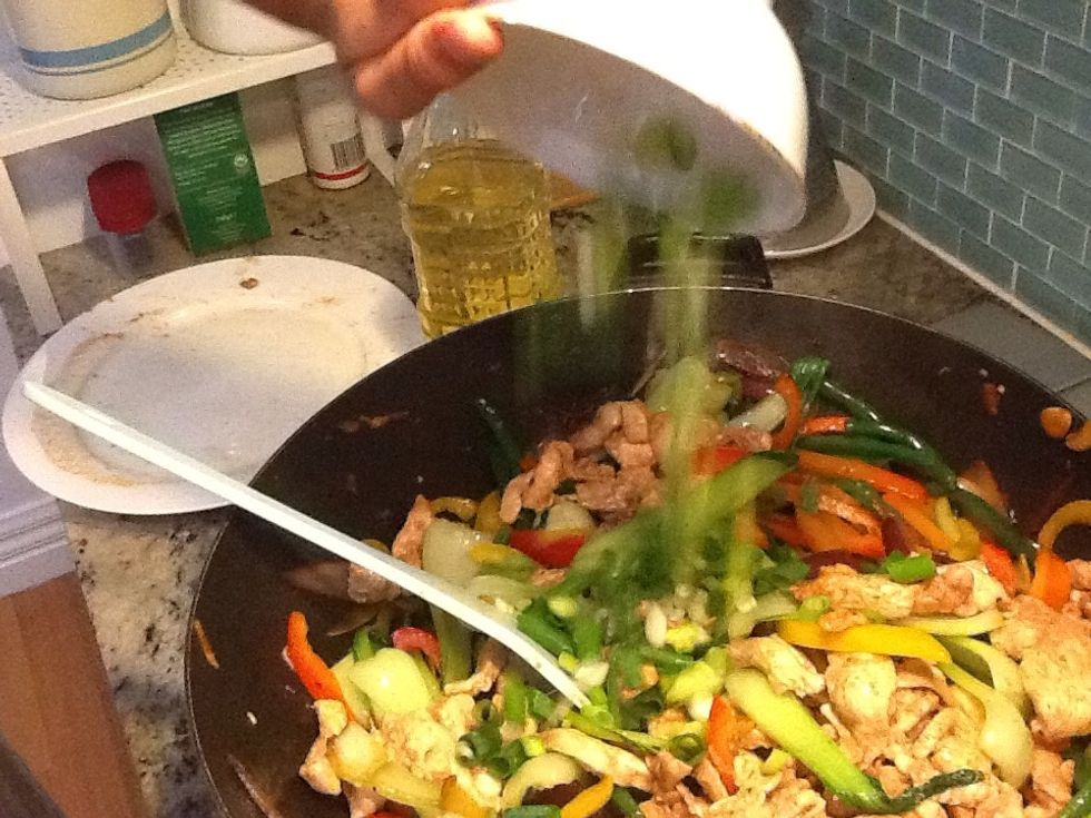 Add shallots/spring onions