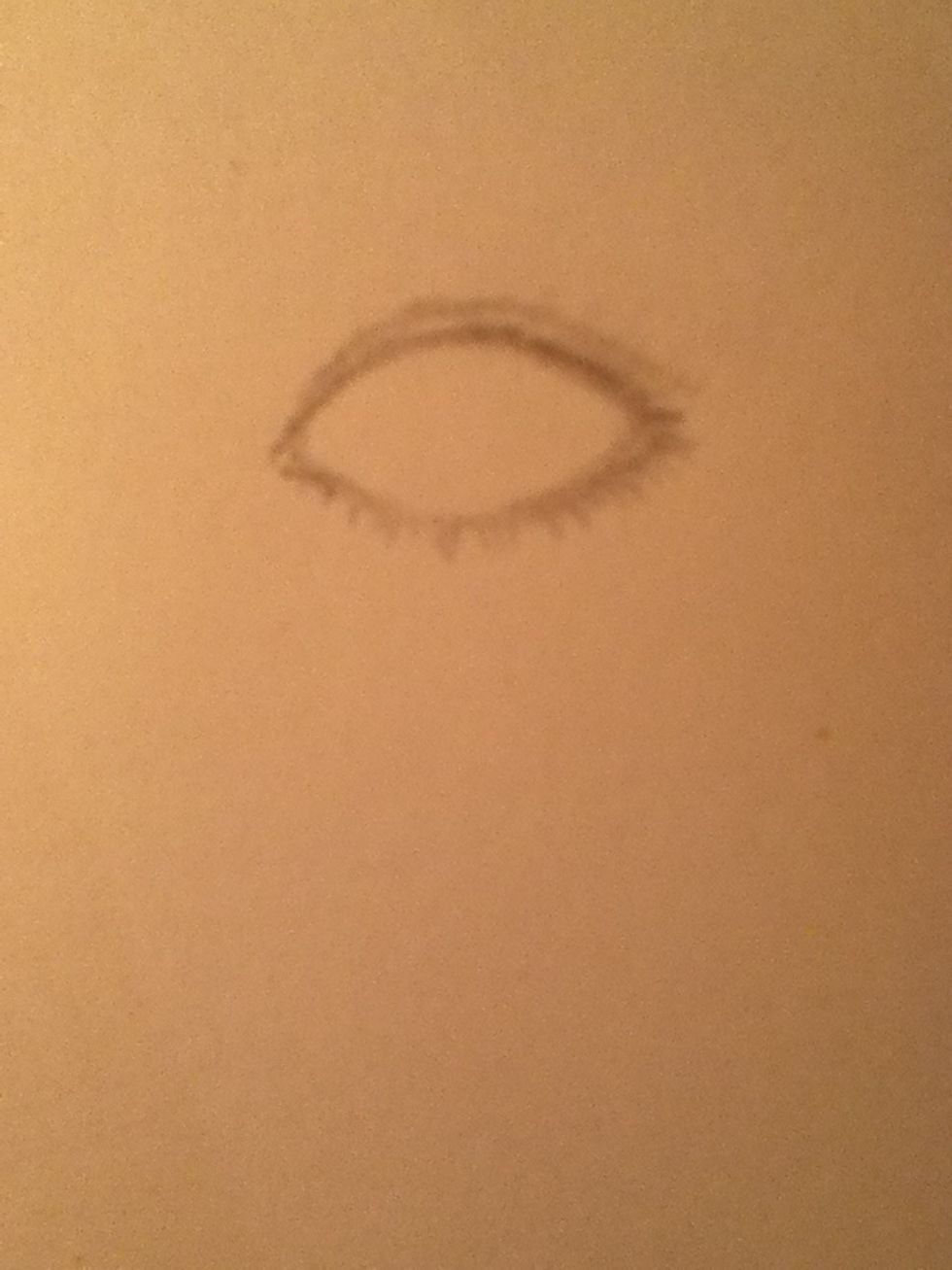 Add short lines for the bottom eyelahes