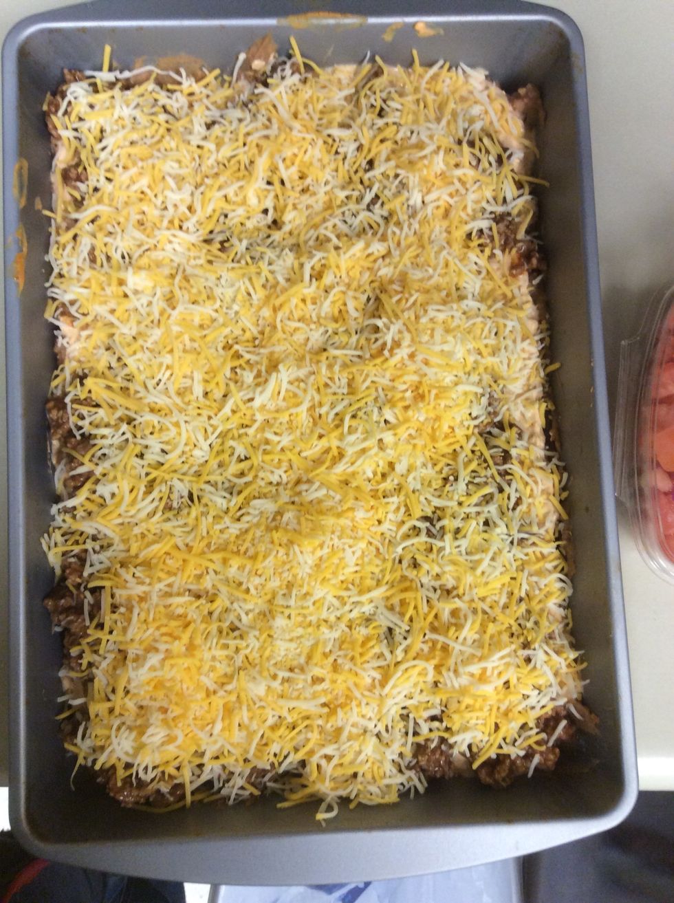 Add shredded cheese