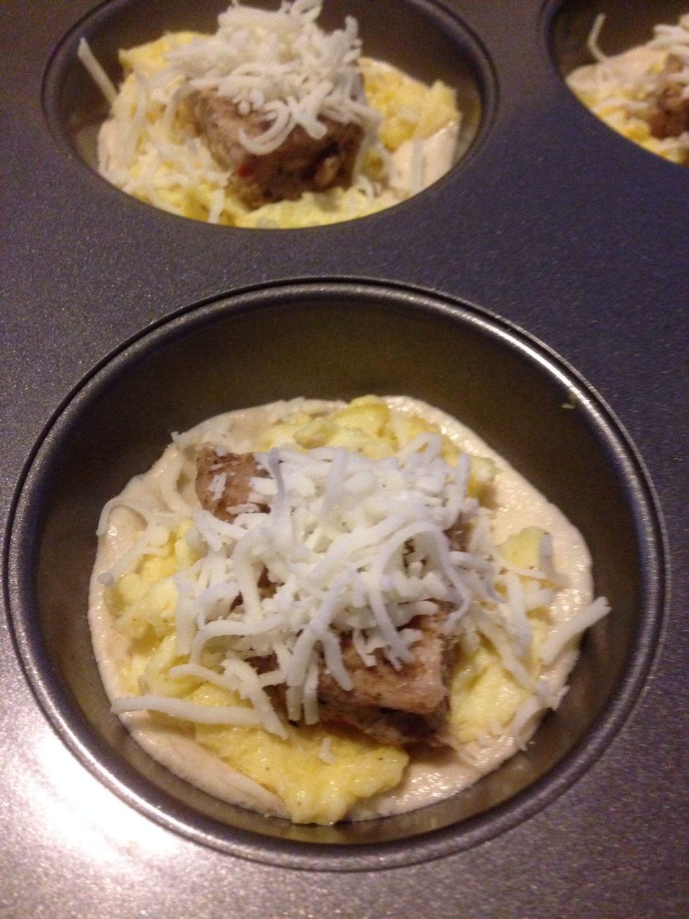 Add shredded cheese