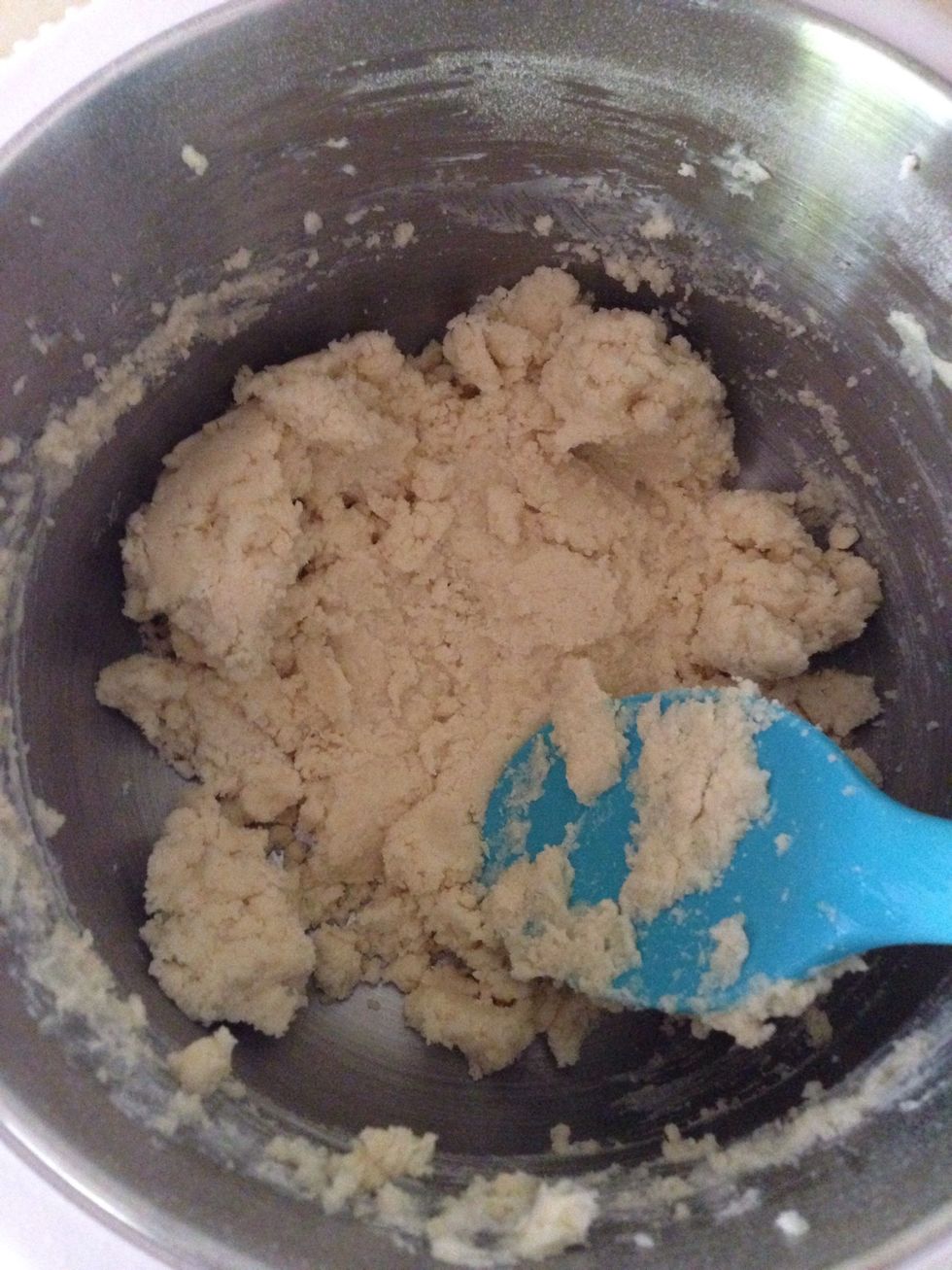 Add sifted flour and mix until firm dough