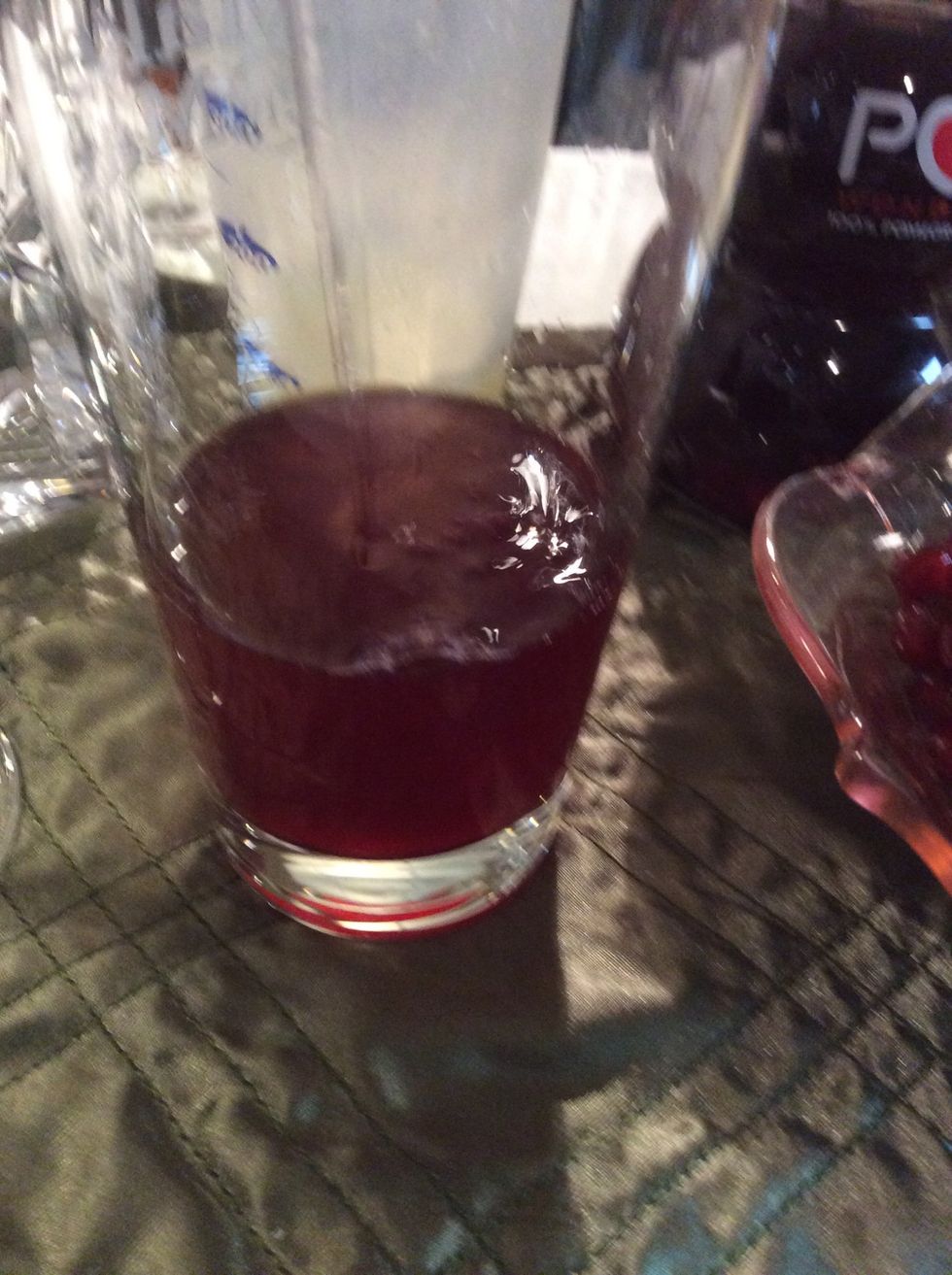 Add simple syrup.