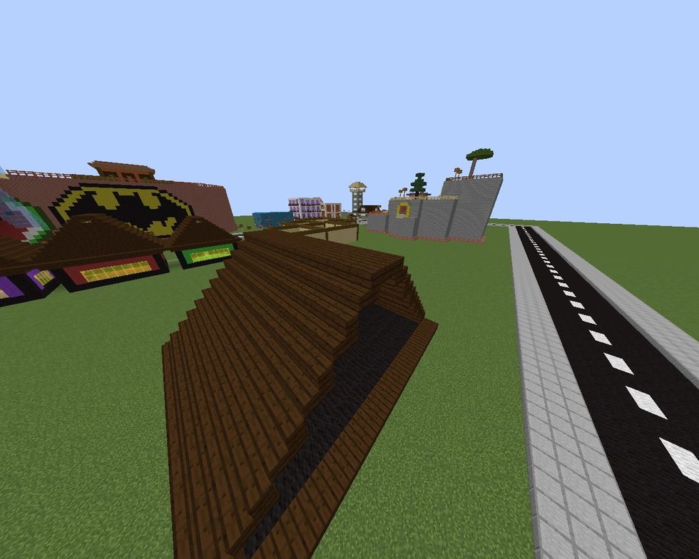 Add slabs on the top of the roof