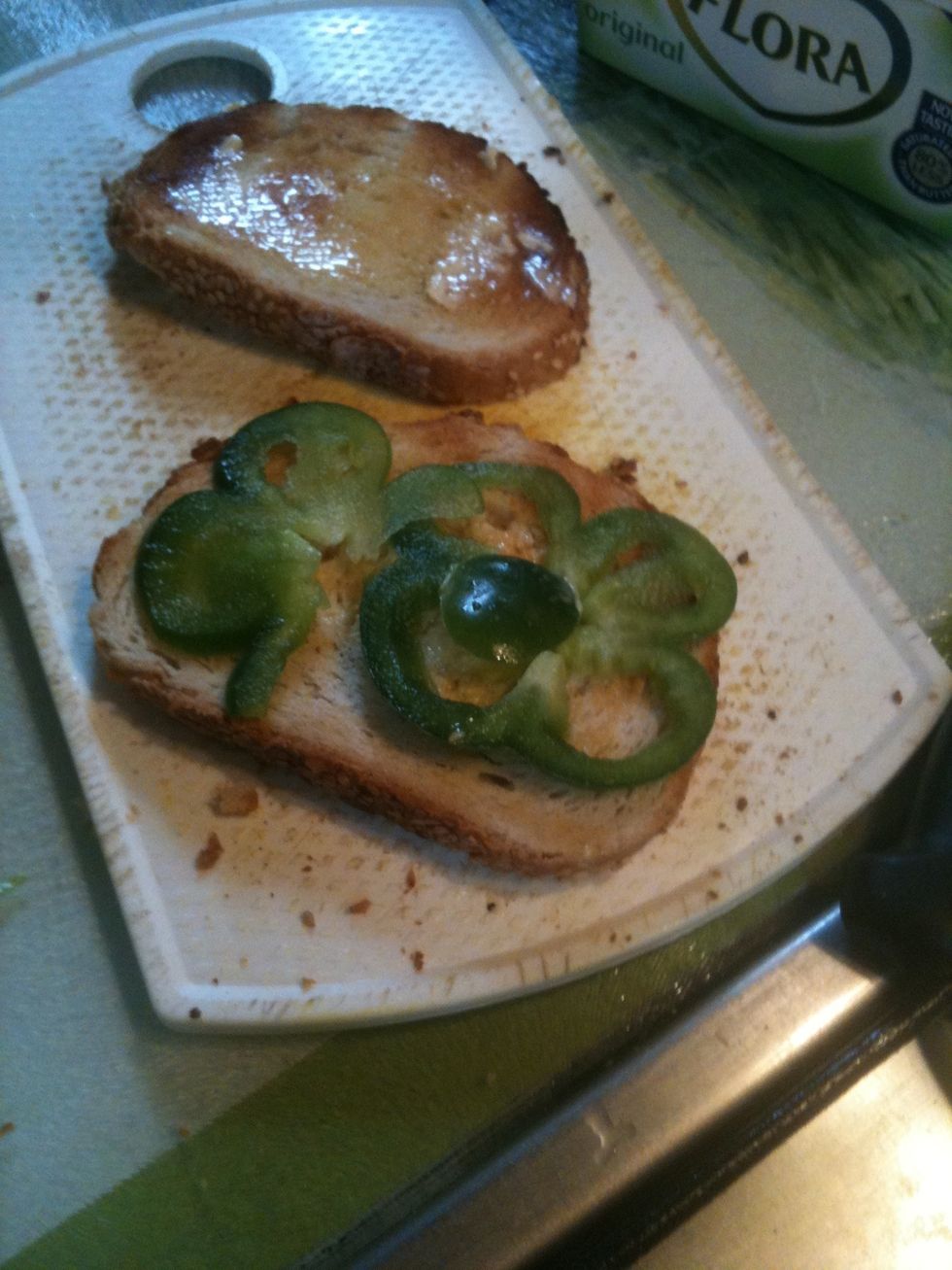 Add sliced green peppers!