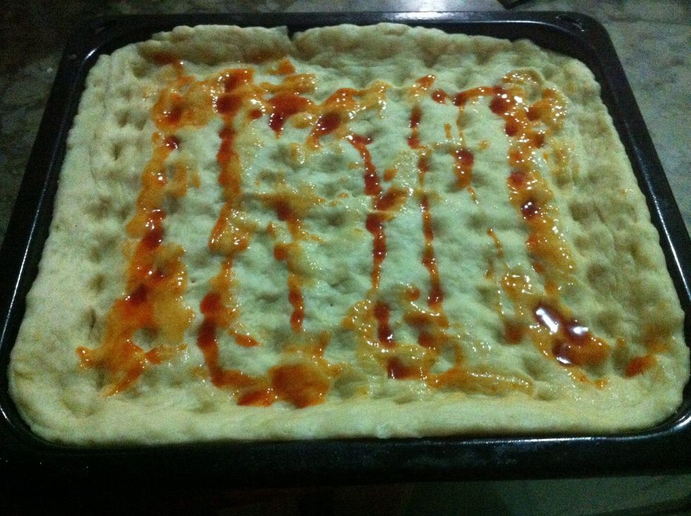 add slightly sweet sauce