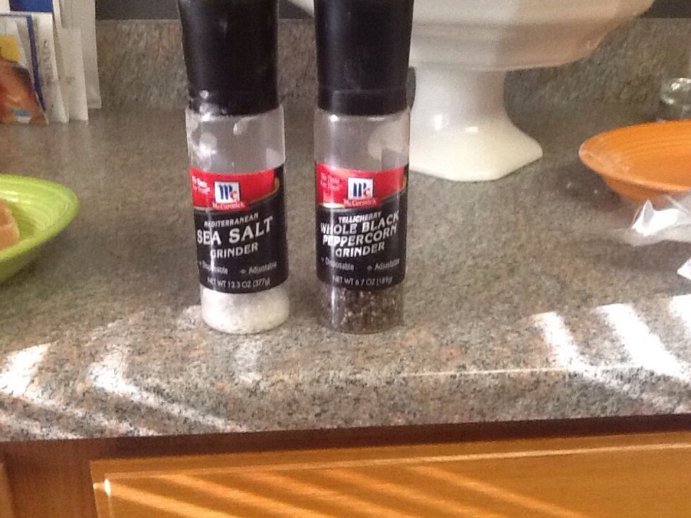 Add slt and pepper to mix