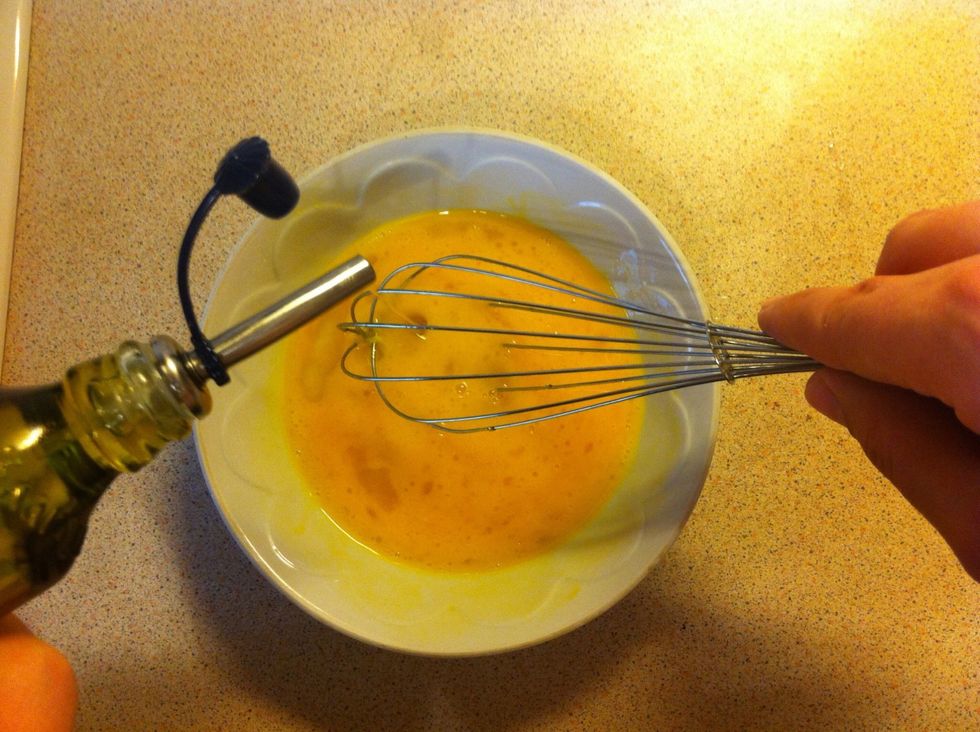 Add small part of olive oil.