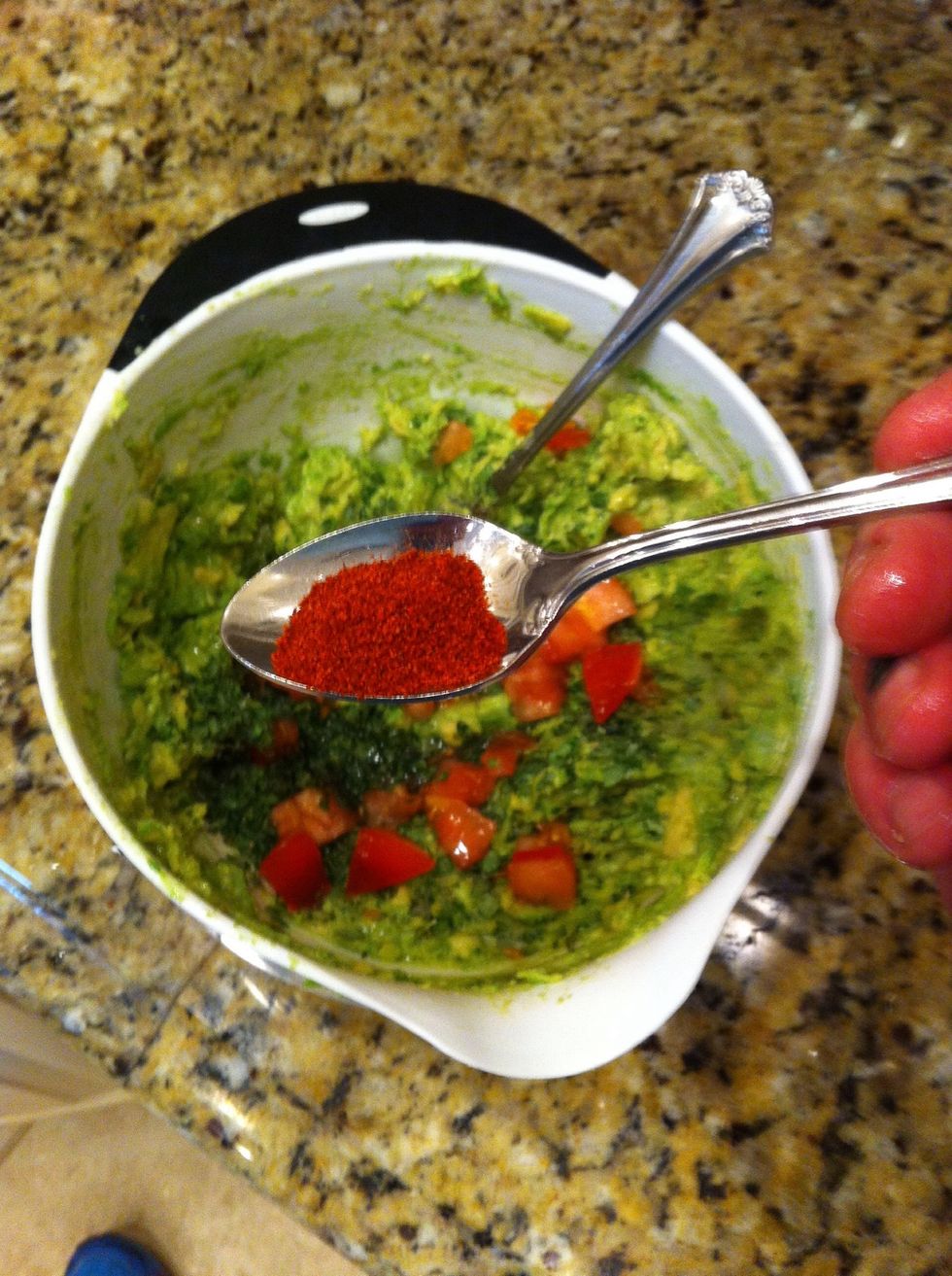 Add small teaspoon of ground cayenne pepper.