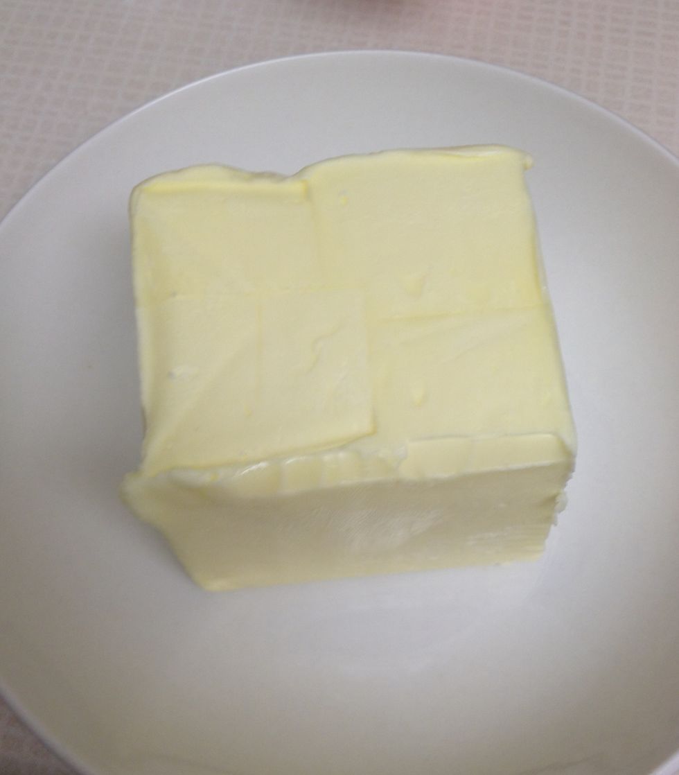 Add softened butter, and beat until combined!