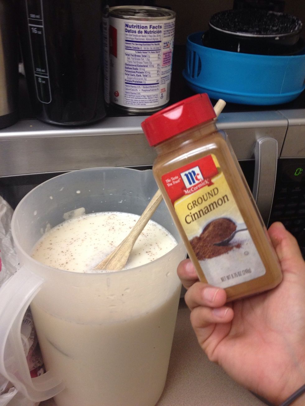 Add some Cinnamon, to your liking, I add it even if I already blended the cinnamon stick.