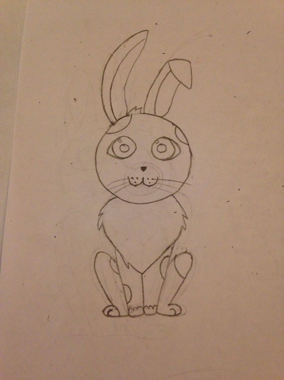 Add some details! A bow, whiskers, dots, eyelashes, teeth, or anything else. Maybe ur bunny is riding a skateboard! Or delivering Easter presents! Just be creative!