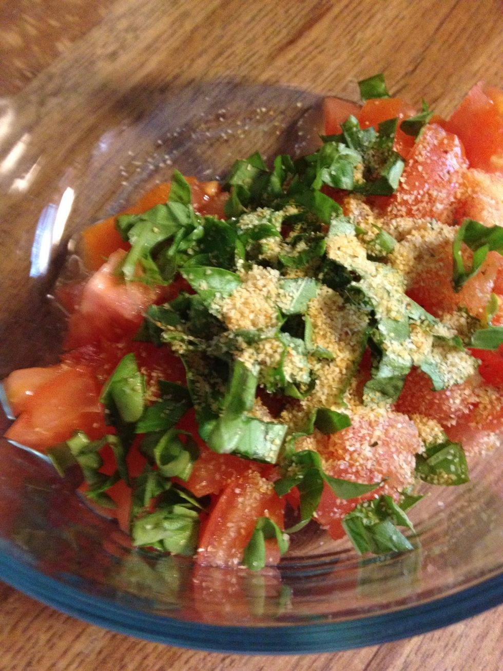 Add some garlic powder. Use one fresh garlic clove if you have it.