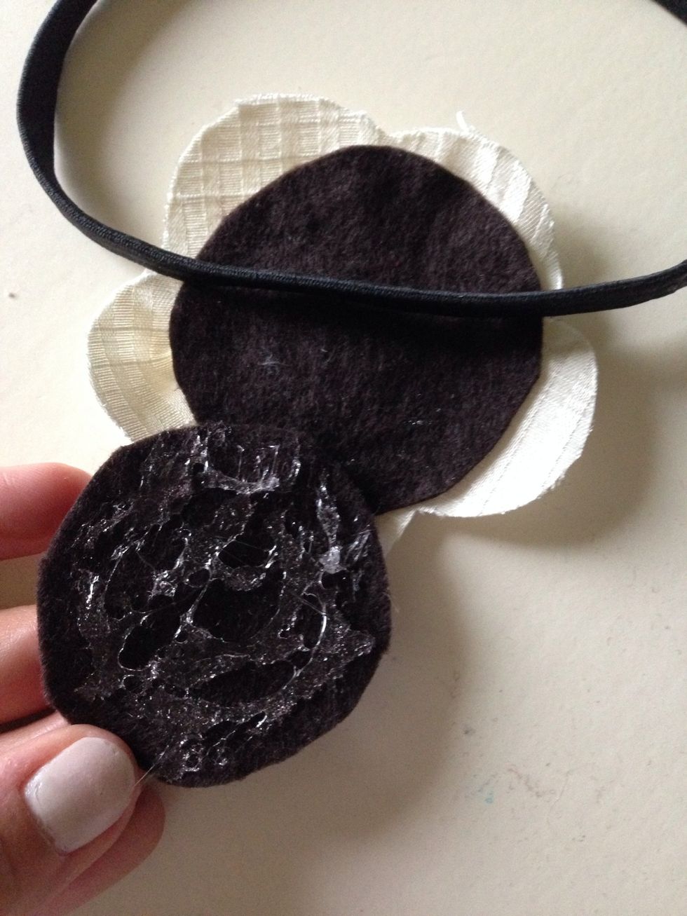 Add some glue to one side.