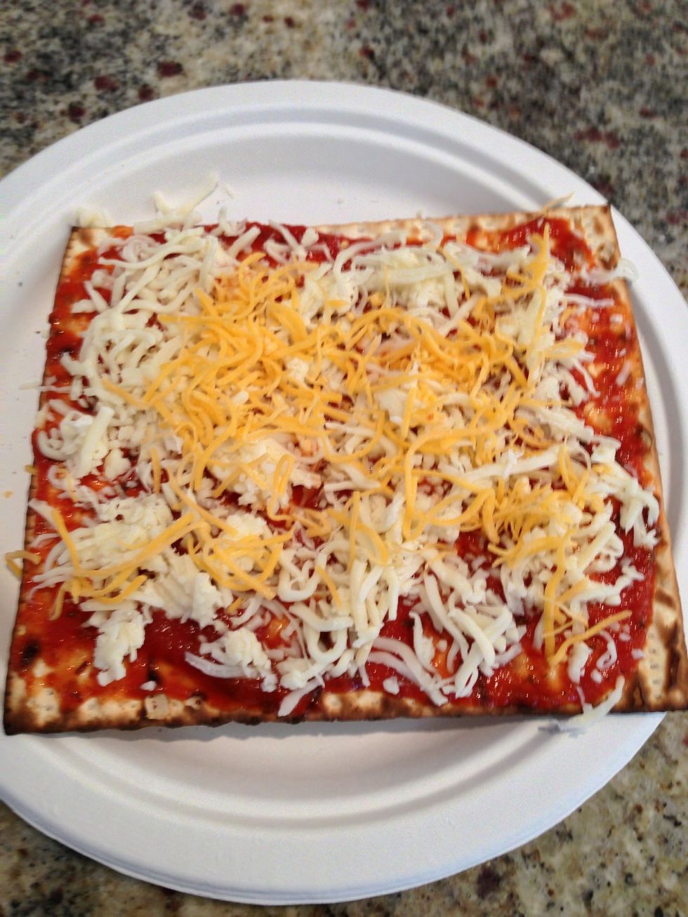 Add some grated cheese.... Now we're cookin'!