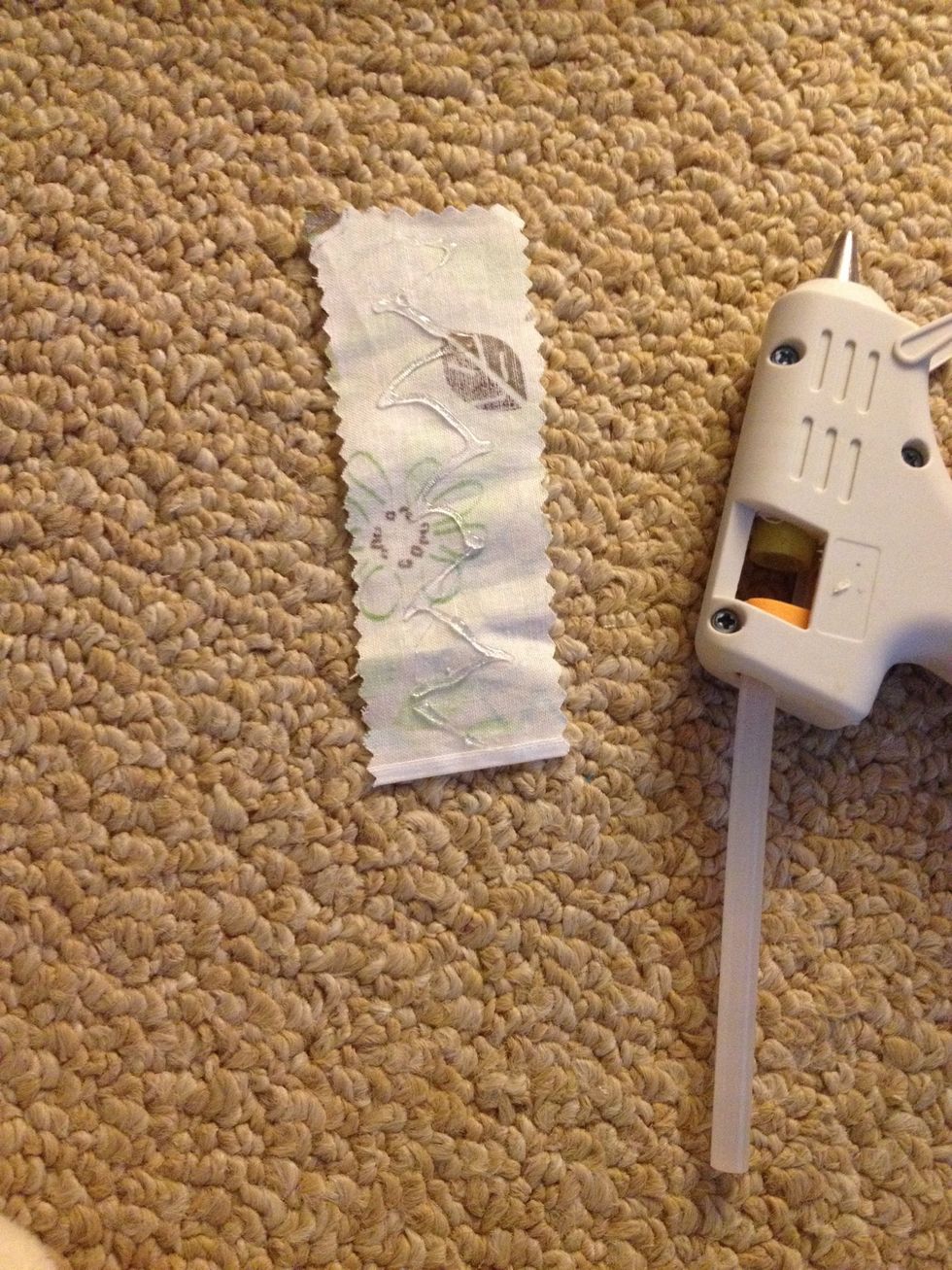 Add some hot glue in a wide zig-zag formation