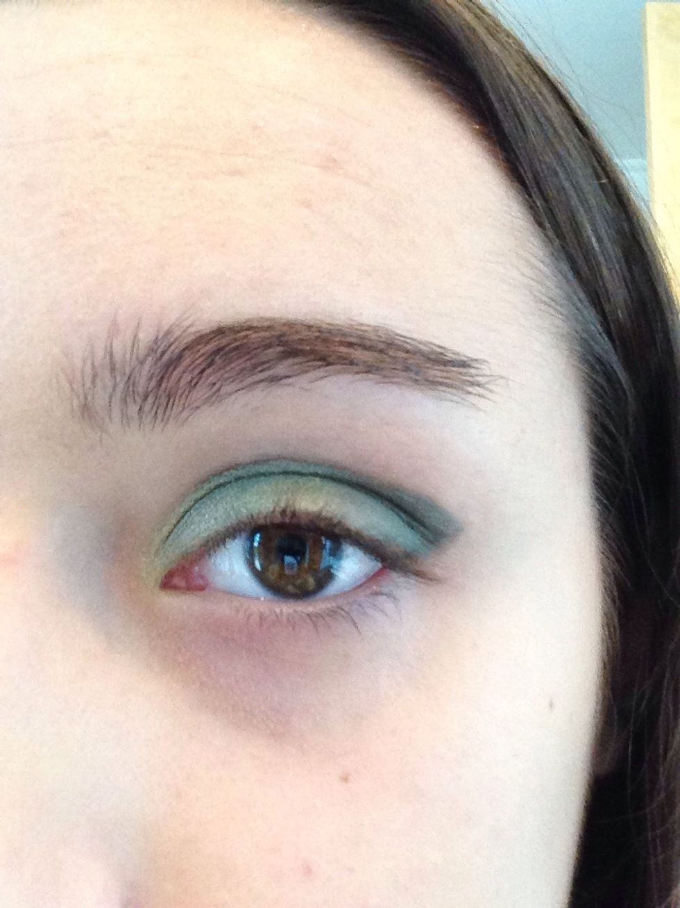 Add some lighter powder eyeshadow on the inner corner of your eyes