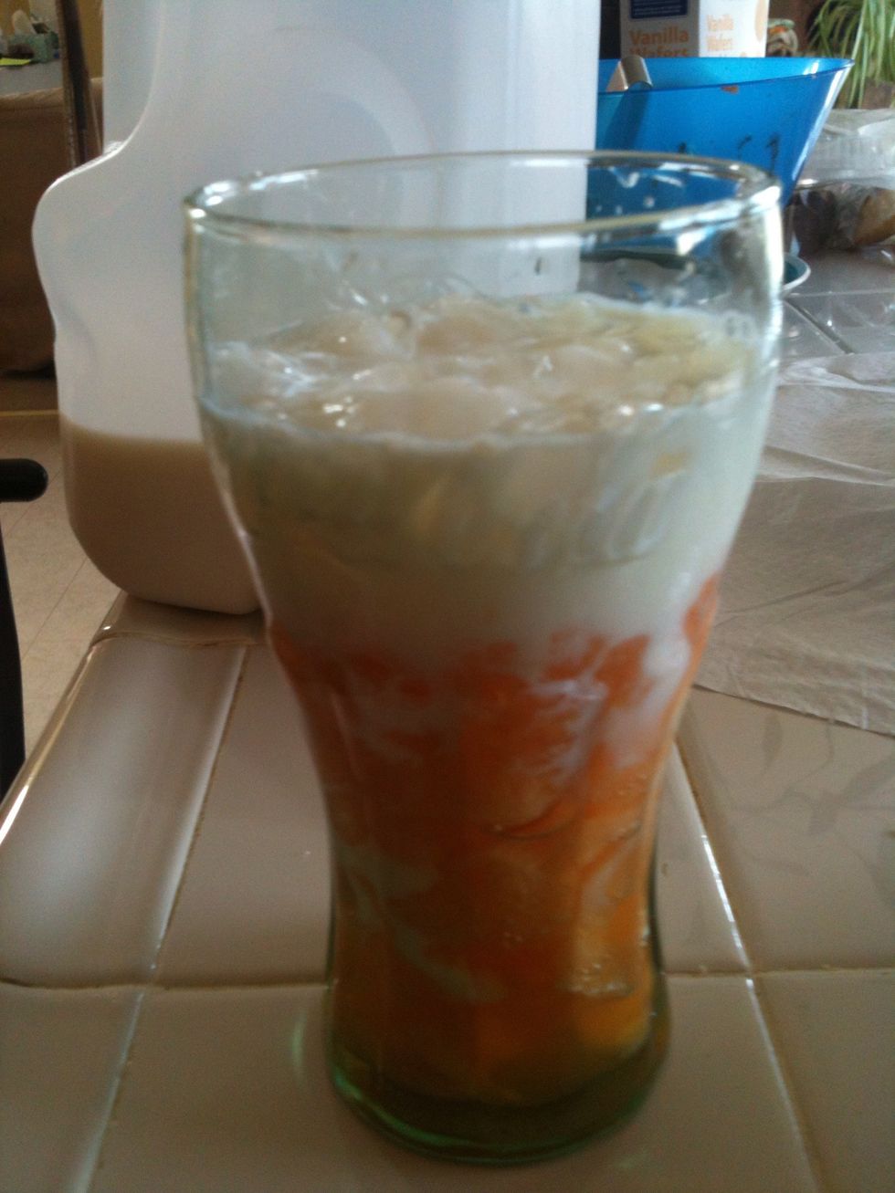 Add some milk (just depends if you want it milky or not)
