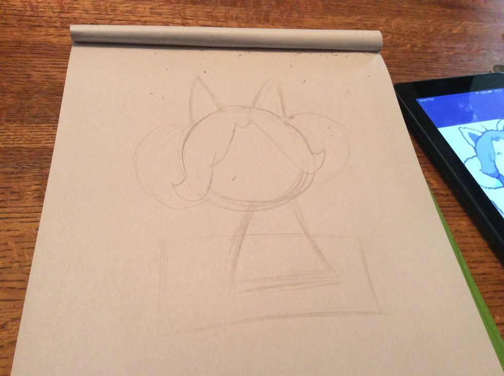 Add some of the top part of the hair and erase some of the extra lines