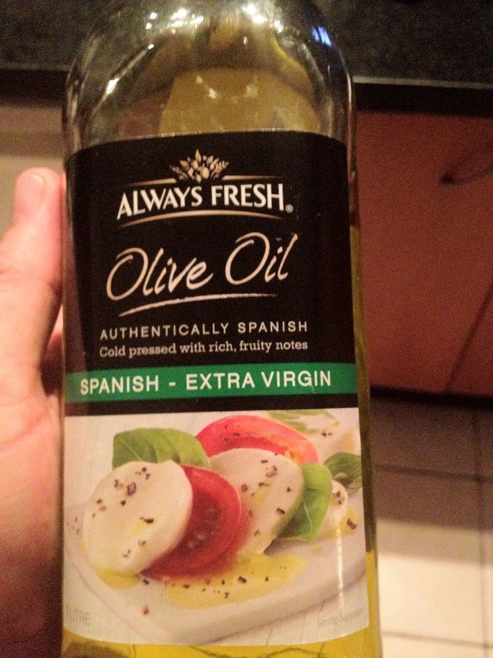 Add some oil to the pan for the eggs