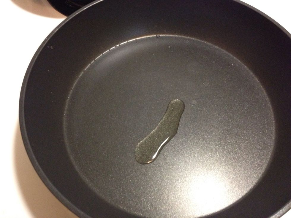 Add some oil to you pan. But NOT too much, otherwise the pancake get really greasy and heavy.