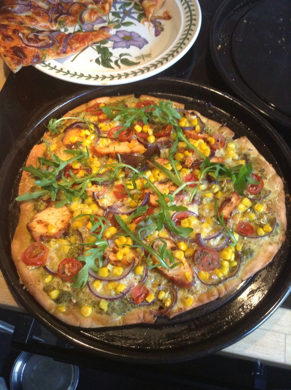 Add some rocket, and some salt and pepper