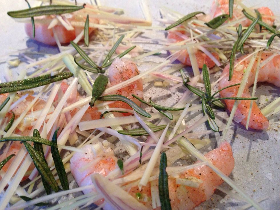 Add some rosemary and you're all set for the oven.