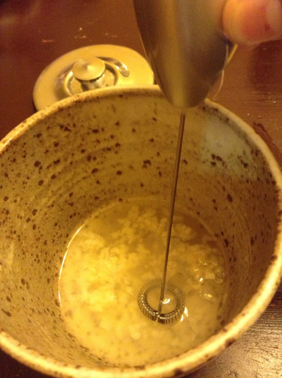 Add some salt, and mix it really well