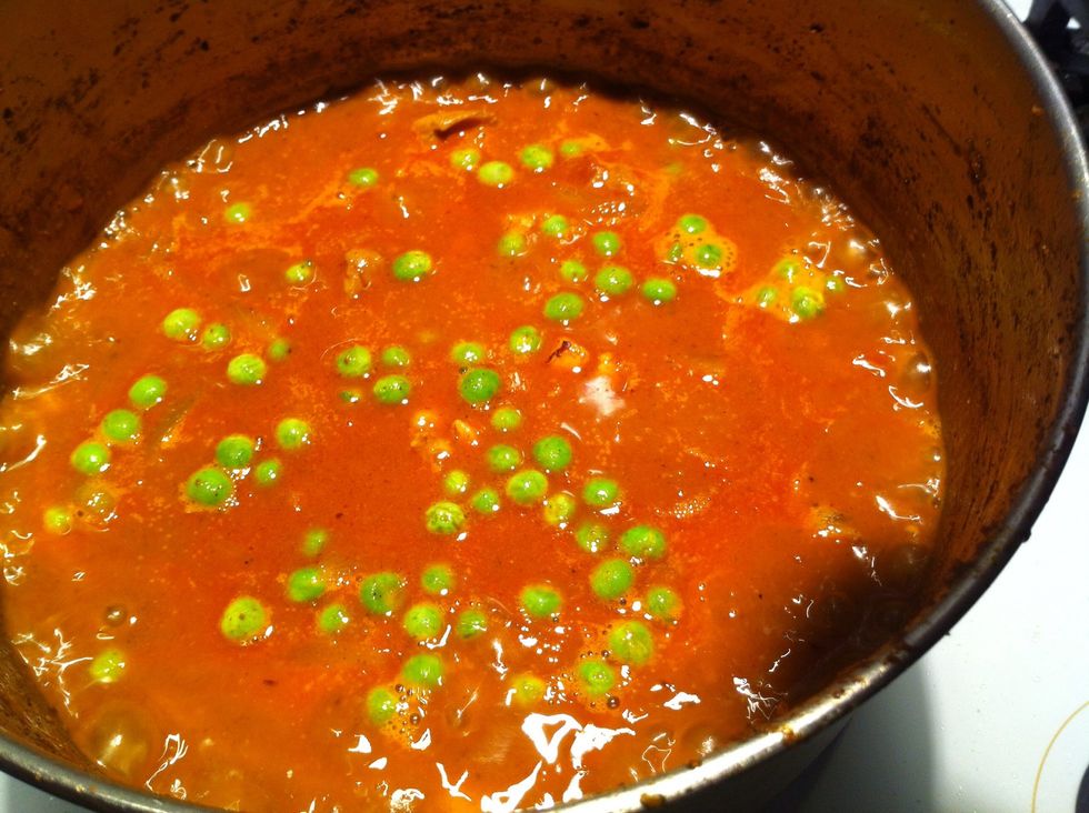 Add some salt and peas