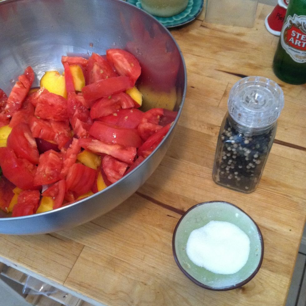 Add some salt and pepper to taste.