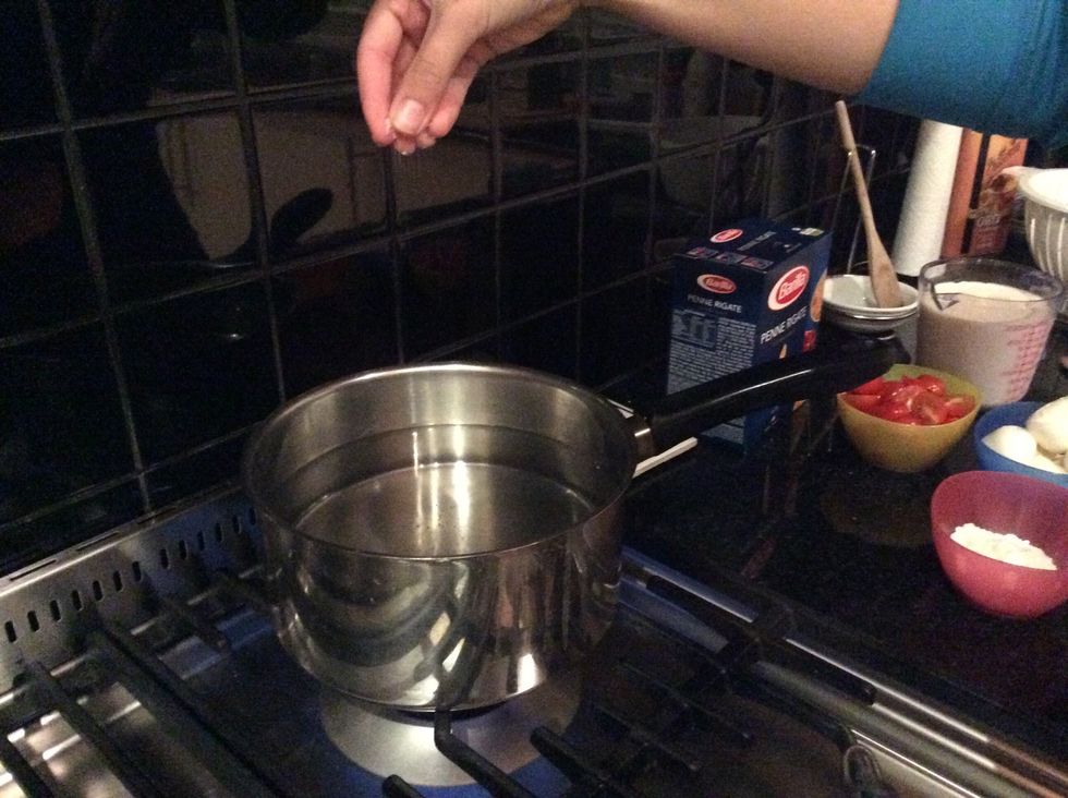 Add some salt to boiling water