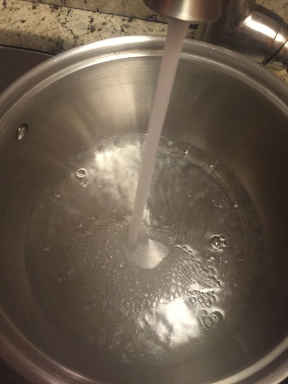 Add some salt to the water then add in the Penee, Bring back to a boil