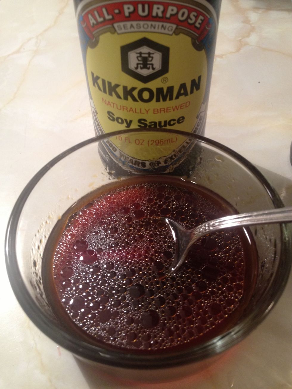 Add some soy sauce. I prefer low sodium but did t have any for this Snapguide