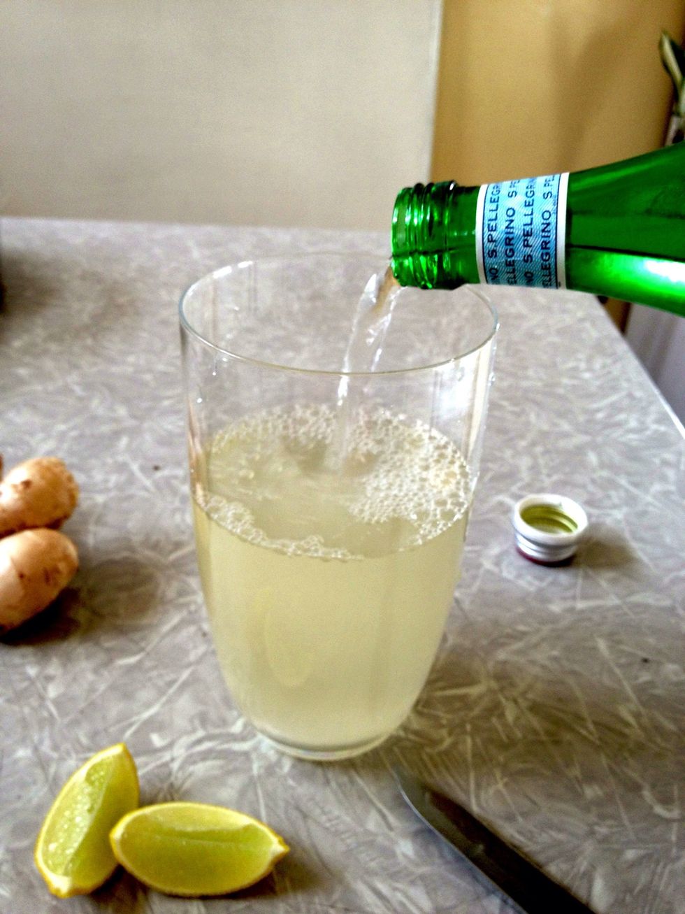 Add some sparkling water. Don't forget to leave room for ice!