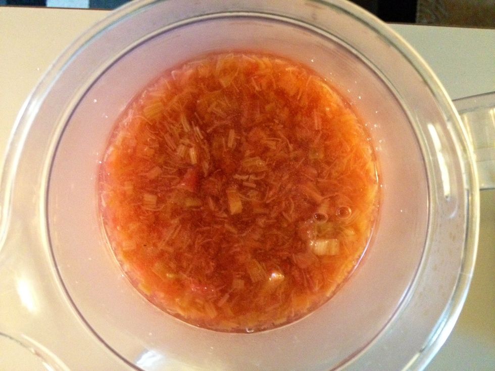 Add some sugar on top. Let it cool.